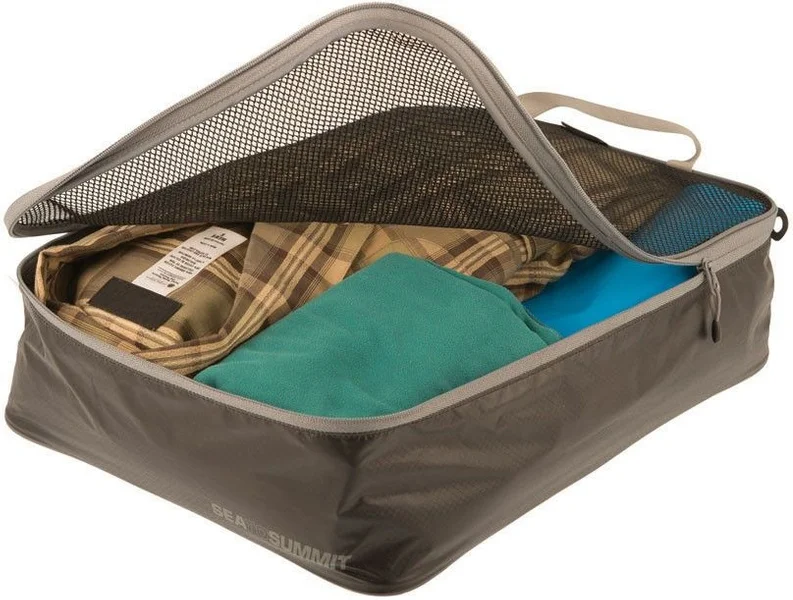 Travelling Light Garment Mesh Bag Medium 8L Black/Grey Rea