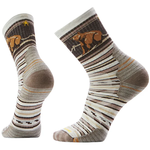Hike Targeted Bear Stripe Mid Crew Ash Sista chansen