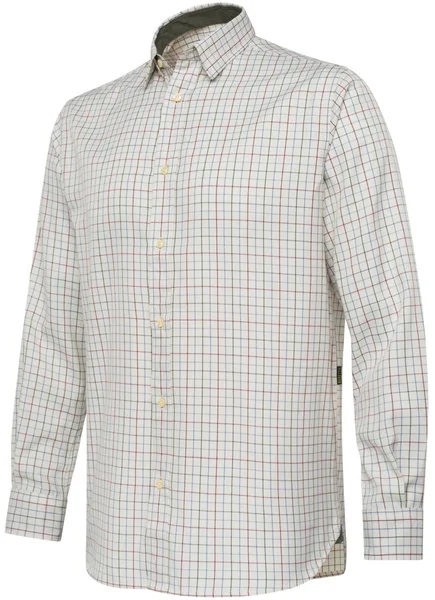 Begränsad tid M's Charlow LS Shirt White & Green Check