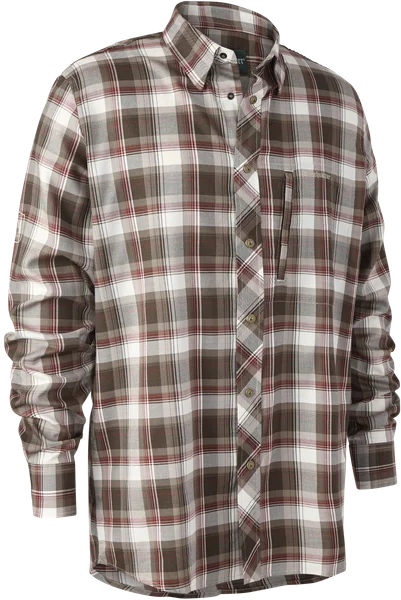 Silas Shirt Brown Check Fynd