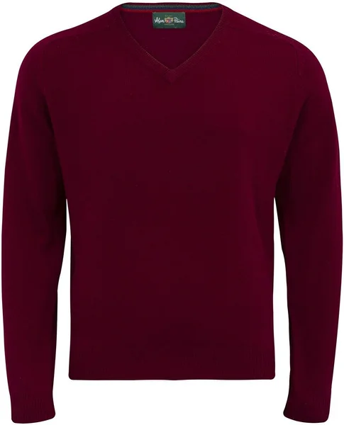Nedsatt pris Streetly V-Neck Pullover Bordeaux