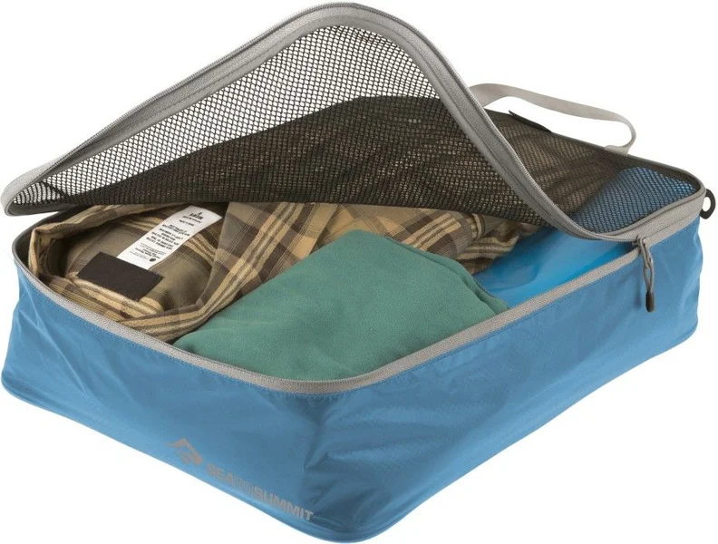 Populärt val Travelling Light Garment Mesh Bag Medium 8L Black/Grey