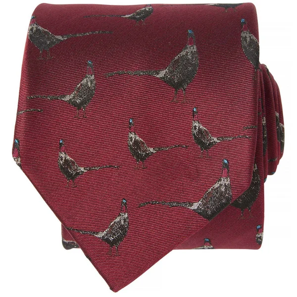 Populärt val Dixter Silk Tie Fox Red Pheasant