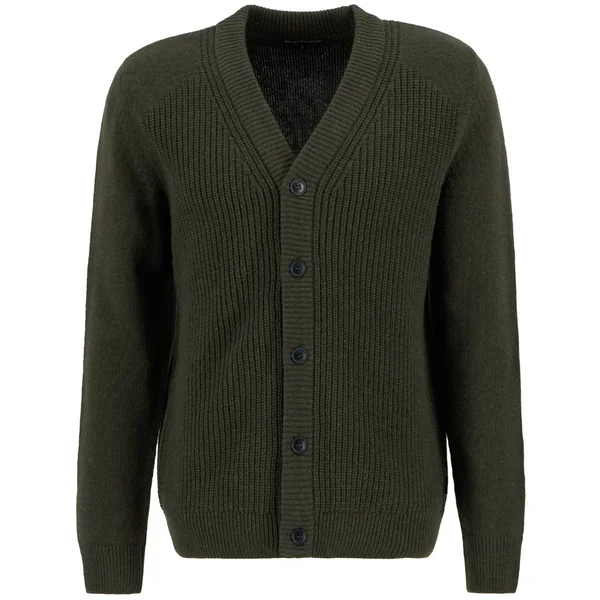 M's Mainland Knitted Cardigan Olive Premium