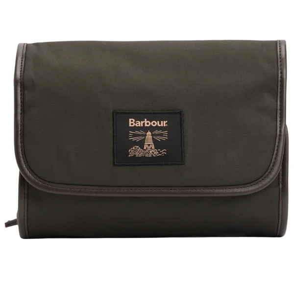 M's Wax Hanging Washbag Olive/Beacon Snabb frakt