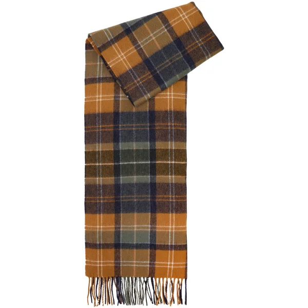 Säker betalning Brack Patchwork Tartan Scarf Forest/Bronze Brown