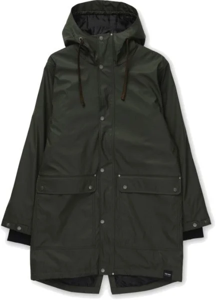 M's Padded Raincoat Forest Green Rabatt