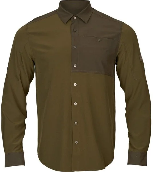 Logmar weight L/S Shirt Dark Olive/Willow Green Köp nu
