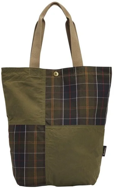 Endast denna vecka Transport Patchwork Tote Bag Dusky Green