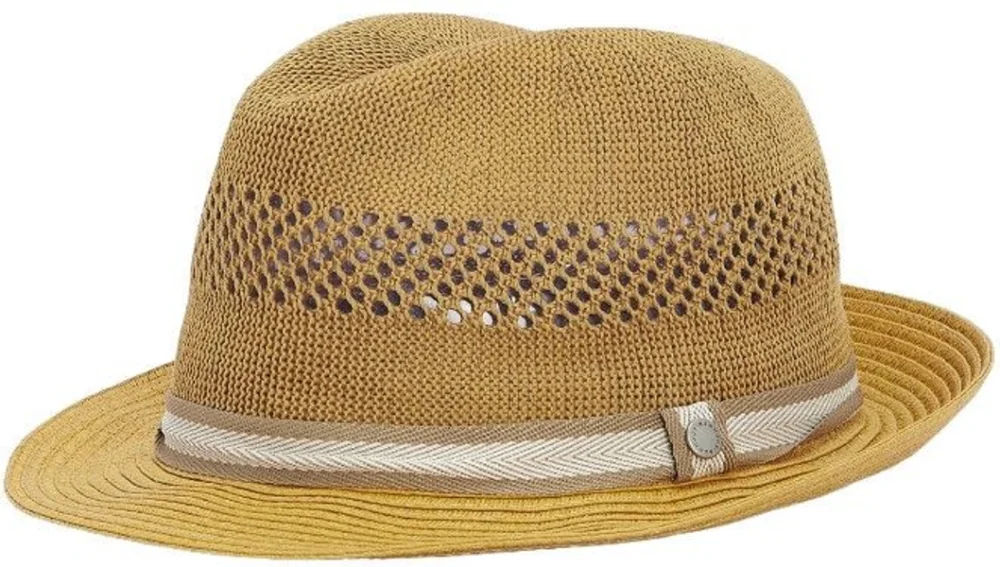 M's Craster Trilby Summer Hat Dark Tan Nyhet