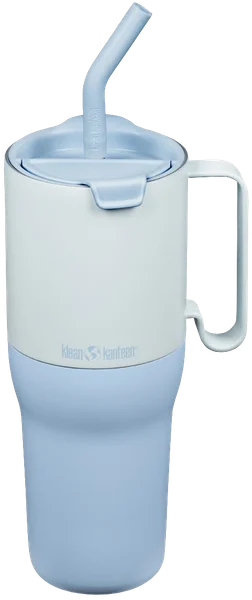 Erbjudande Rise Tumbler Flip Lid w Straw 1 L Ice Blue