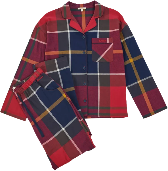 W's Large Scale Ellery PJ Set Large Red Tartan Sista chansen