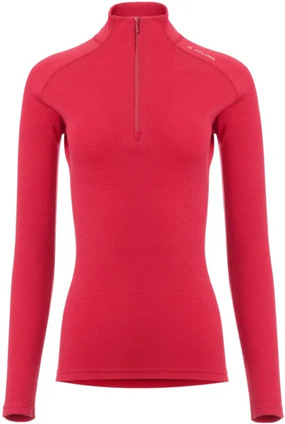 Aclima WarmWool Mockneck Woman Jester Red Erbjudandepris