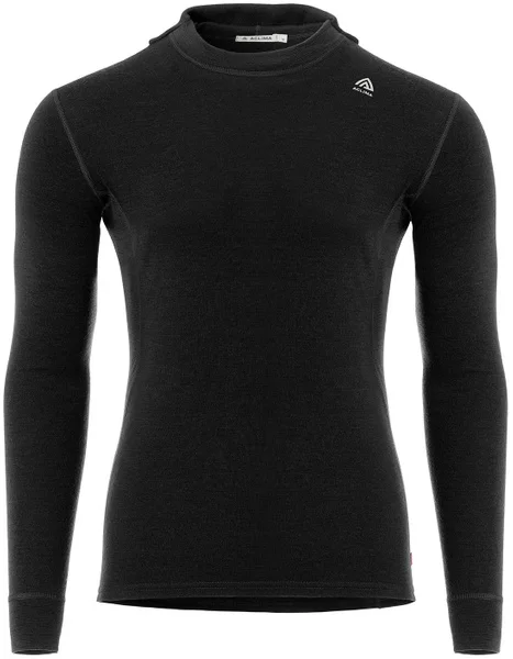 Aclima WarmWool Hoodsweater V2 Man Jet Black risnedsättning