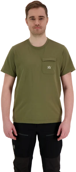 Säker betalning M's Freedom T-shirt with chest pocket Olive