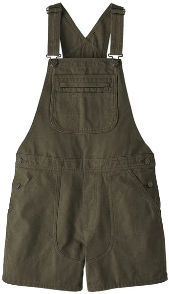 W's Stand Up Cropped Overalls Basin Green Fynd