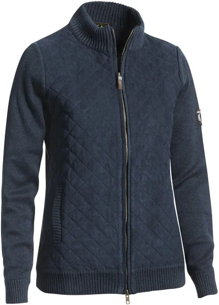 Grace Quilt Cardigan Navy Säker betalning