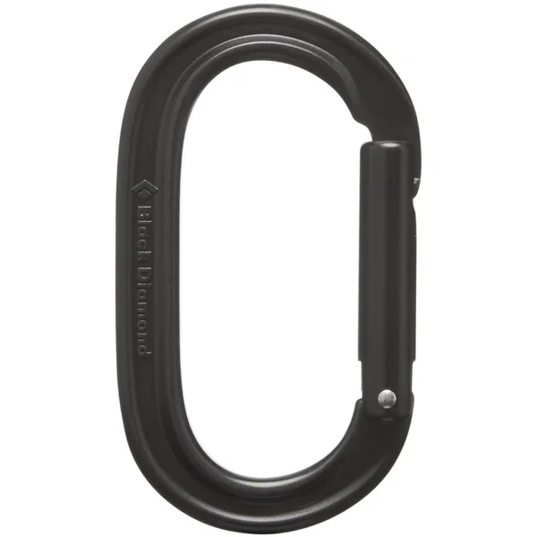 Handla nu Diamond Oval Keylock Carabiner Black
