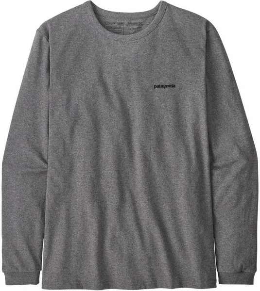 W's L/S P-6 Logo Responsibili-Tee Gravel Heather Kundfavorit