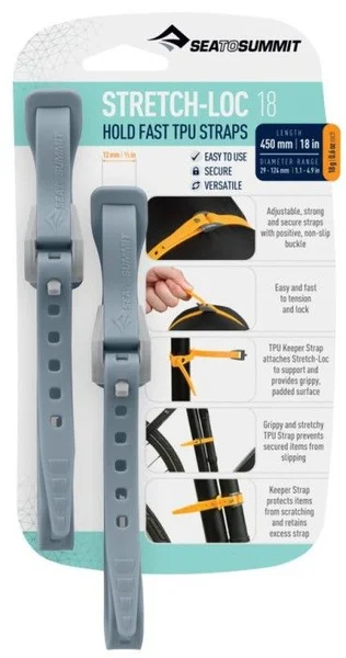 Nyhet Sea To Summit Strap Stretch-Loc TPU 12x450 mm 2-pack Dusk