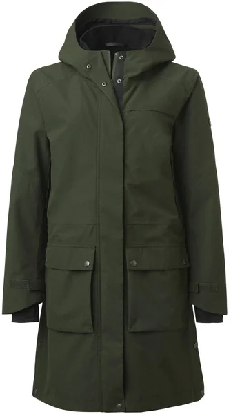 Populärt val W's Fractus Chevalite Rain Coat Dark Green