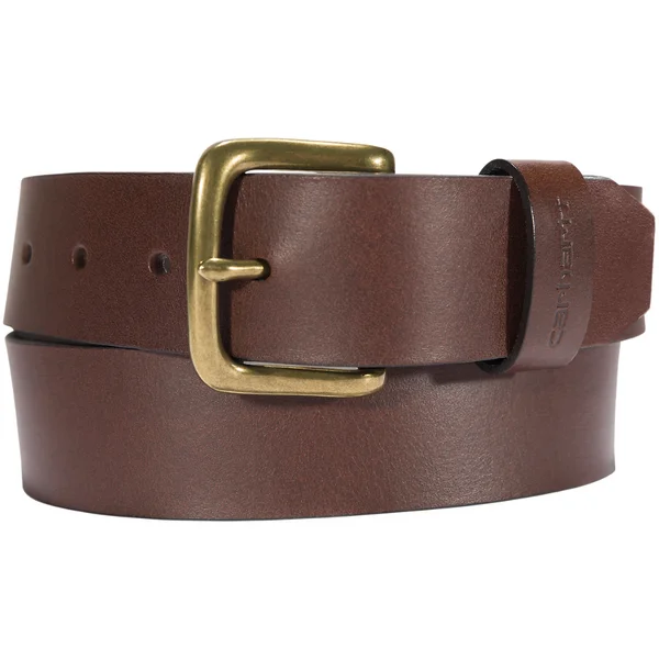 Köp online Carhartt M's Leather Classic Buckle Belt Dark Brown