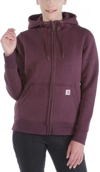 Begränsat antal Carhartt W's Clarksburg Zip Sweatshirt Fudge Heather