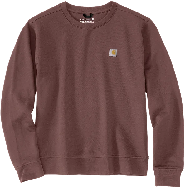 Bästa pris Carhartt W's French Terry Crewneck Sweatshirt Apple Butter