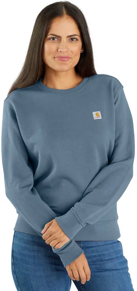 Carhartt W's French Terry Crewneck Sweatshirt Thundercloud I lager
