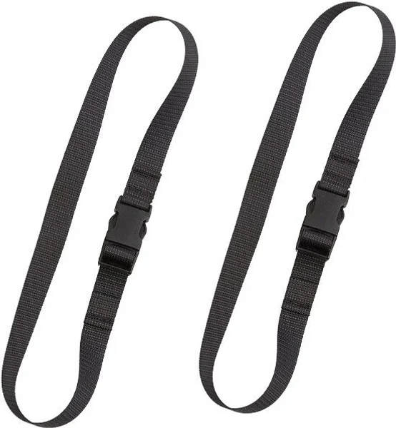Pack straps SR buckle 80 cm 2-Pack Black Begränsad tid