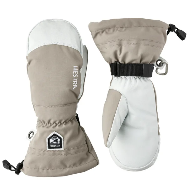 Army Leather Heli Ski Mitt Khaki Nyhet