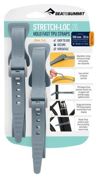 Sea To Summit Strap Stretch-Loc TPU 20x500 mm 2-pack Dusk risnedsättning