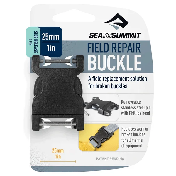 Buckle 25mm Side Release 2 Pin Black Begränsat erbjudande