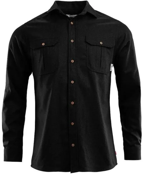 Fynd Aclima M's LeisureWool ReBorn Wool Shirt Dark Grey Melange