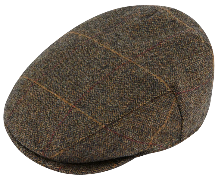M's Combrook Waterproof Tweed Cap Teak Rea