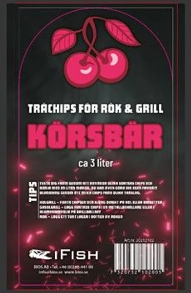 Kampanjpris IFISH Flis för Rök & Grill, Körsbär