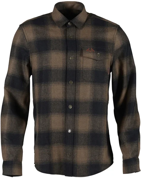 M's Lynx Wool Shirt Dark Sand Kampanjpris