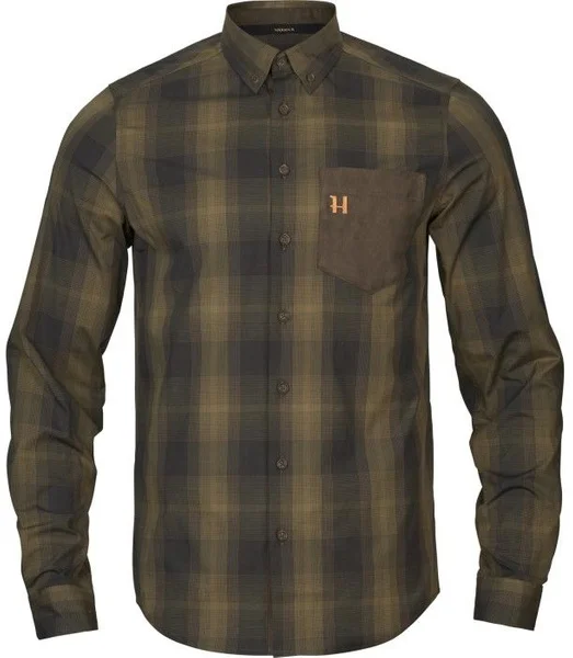 Snabb frakt Akkan Shirt Willow Green/Shadow Brown