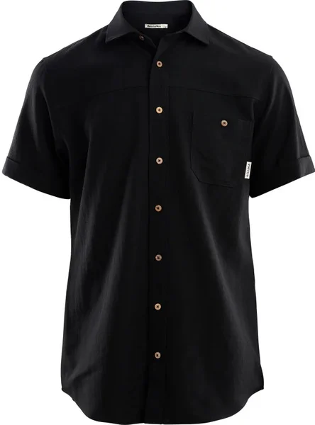 Fri frakt Aclima LeisureWool Short Sleeve Shirt Men Jet Black