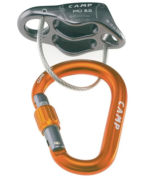 Piu 2.0 Belay Kit Gun Metal Sänkt pris