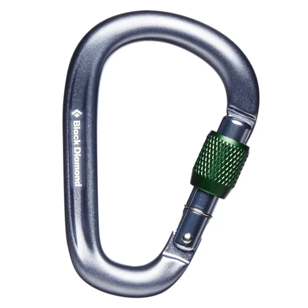 PEARLOCK SCREWGATE CARABINER Gray (1003) Snabb leverans