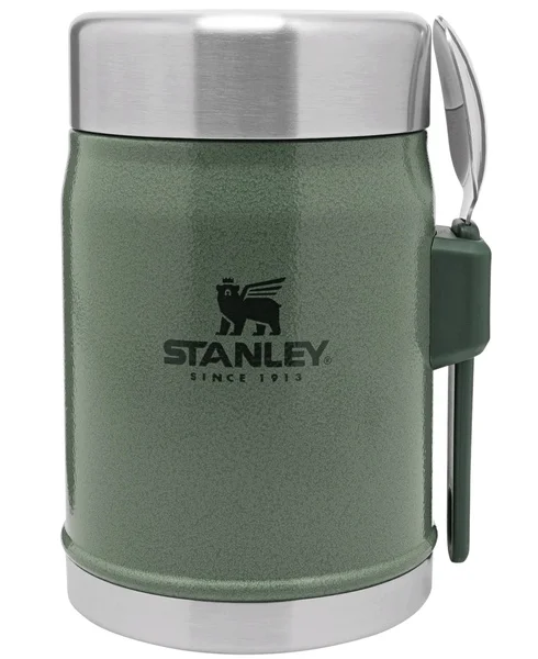 Classic Food Jar + Spork 0,4L Hammertone Green Kampanjpris