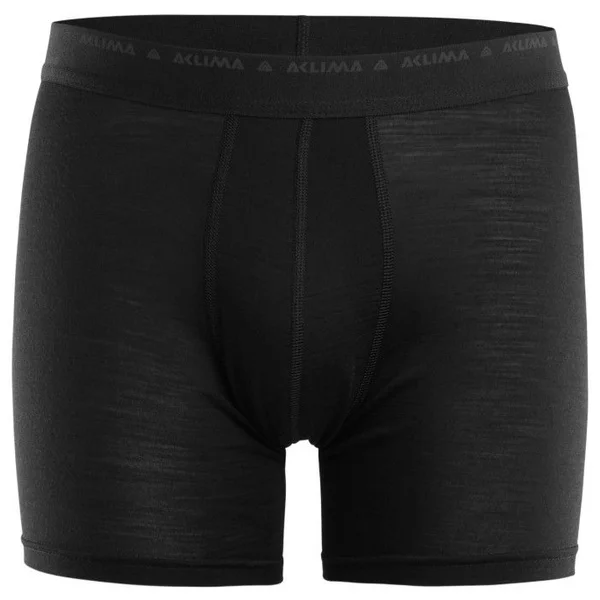Aclima LightWool 140 Boxer M's Jet Black Fri frakt