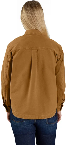 Carhartt W's Heavyweight Duck Overshirt Carhartt® Brown Säker betalning