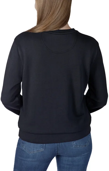Carhartt W's French Terry Crewneck Sweatshirt Black Begränsad tid