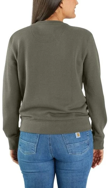 Reapris Carhartt W's French Terry Crewneck Sweatshirt Dusty Olive