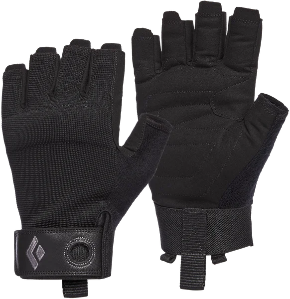 Premium Crag Half-Finger Gloves Black