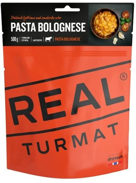 REAL Turmat Pasta Bolognese 525 kcal Fri frakt