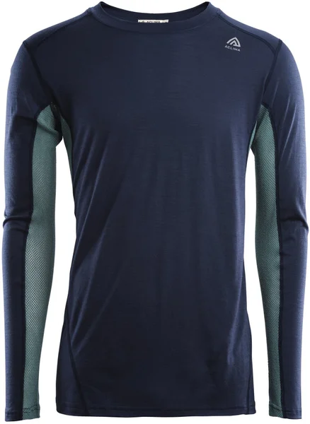 Expressleverans Aclima M's LightWool Sportshirt Navy Blazer/North Atlantic