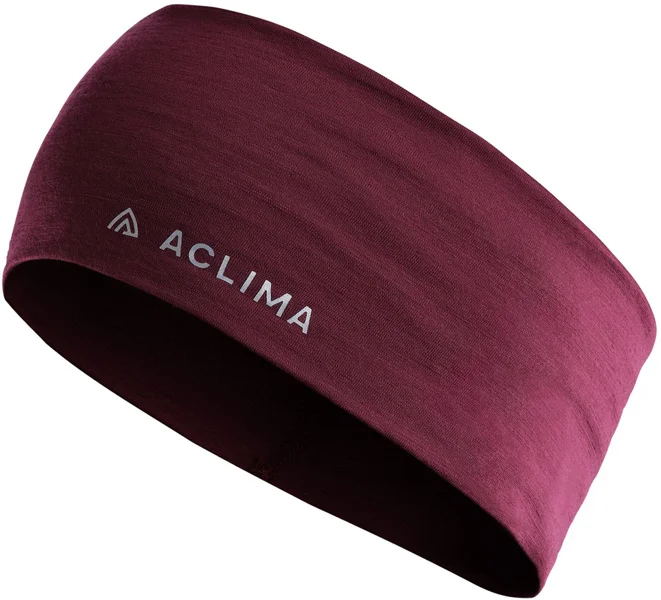 Aclima LightWool Headband Unisex Zinfandel I lager